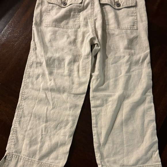 Periscope low rise linen capris size 7 - Picture 2 of 6